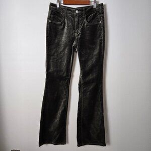 Anthropologie Pilcro Size 27 Demilune Mid-Rise Bootcut Velvet Jeans Stretchy